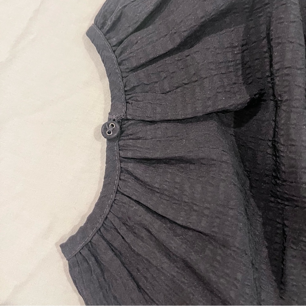 Madewell Textured Black Sleeveless Top - Picture 8 of 9